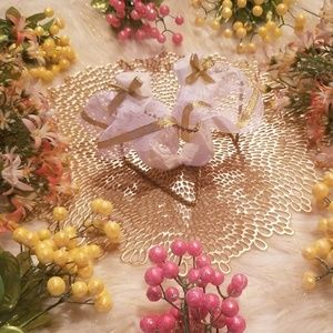 Hip Hop Girl's White andGold Dressy Socks